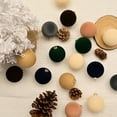 thumbnail image 3 of 12Pcs/set Christmas Balls,6 Colors - Christmas Hanging Ornaments Handmade Velvet Balls Christmas Tree Ornaments Xmas Velvet Tree Bulbs for Wedding Anniversary Party,  Khaki 6*6CM, 3 of 5