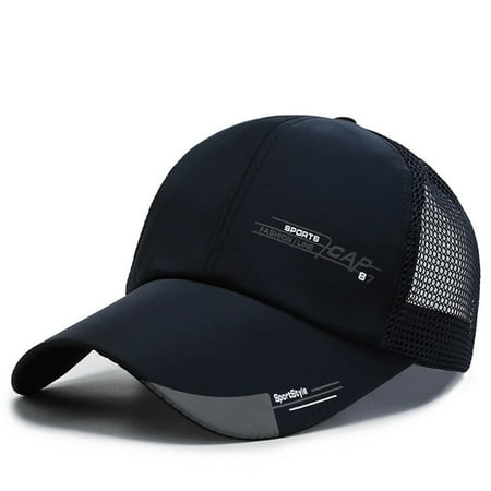 Mens Breathable Adjustable Multicolor Hunting Fishing Camping Baseball Cap (Blue)