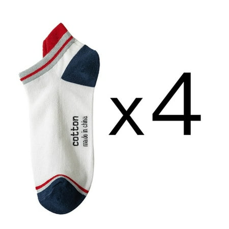 

Pairs High Quality Men Ankle Socks Breathable Cotton Low Short Casual Stripe Anti-wear Fashion Four Seasons Street Plus Size