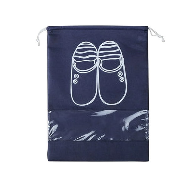 YOLAI Travel Shoes Storage Bag Mouth Non Woven Bag Transparent Bag Shoe ...