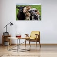 thumbnail image 4 of ADALE Funny Farm Cow Canvas Prints Wall Art Lovely Cattles on Prairie Animal Painting Pictures Contemporary Farmhouse Art Home Decoration Giclee Artwork Framed 16x20 Inch, 4 of 5