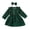 A315 Green, variant on Curuila Infant Toddler Girls Two Piece Set Long Sleeve Solid Color Crew Neck Dress With Headbands Spring Autumn Soft Comfort Outfit Set Green Size 6-12 Months