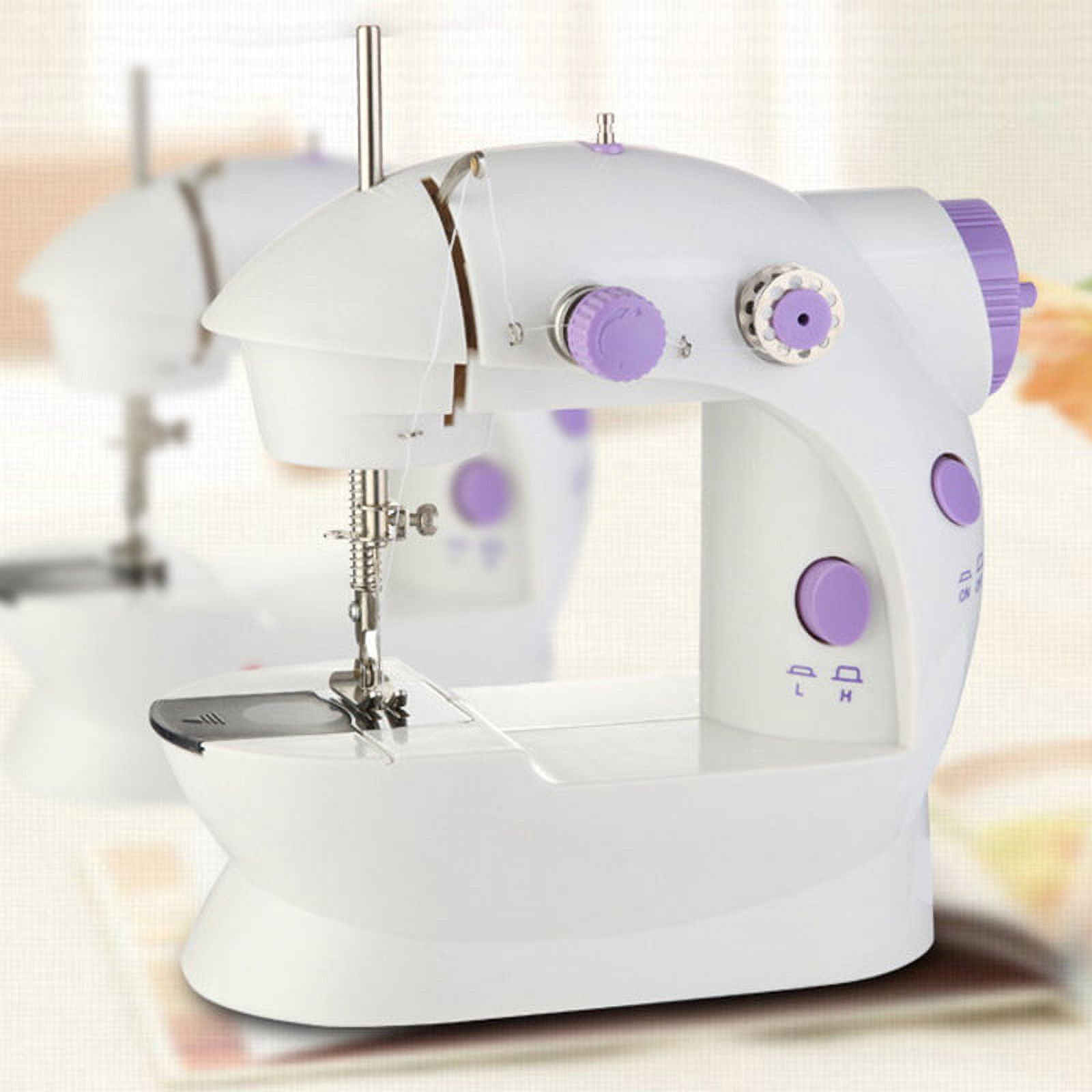 7.87"x7.48"x3.9" Kids Crafts Portable Mini Sewing Machine with Led   Light for Beginners 2 Speed Multi-functional Suitable Sewing Kit for Household - image 4 of 13