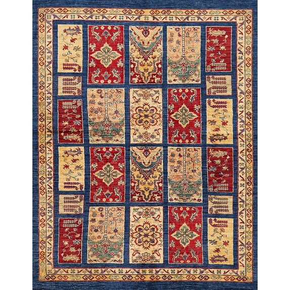 Ahgly Company Indoor Rectangle Abstract Plum Purple Abstract Area Rugs, 2' x 4'