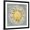 Black Frame, variant on Art.com Mandala Delight IV Yellow Grey Art Print by Danhui Nai, 16" x 16"