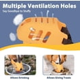 thumbnail image 4 of Dog Muzzle, Soft Muzzle for Small Medium Dogs Poodle Dachshund, Breathable Silicone Cage Mouth Cover to Prevent Biting and Chewing, Funny Rhino Muzzle with Adjustable Head Strap, 4 of 7