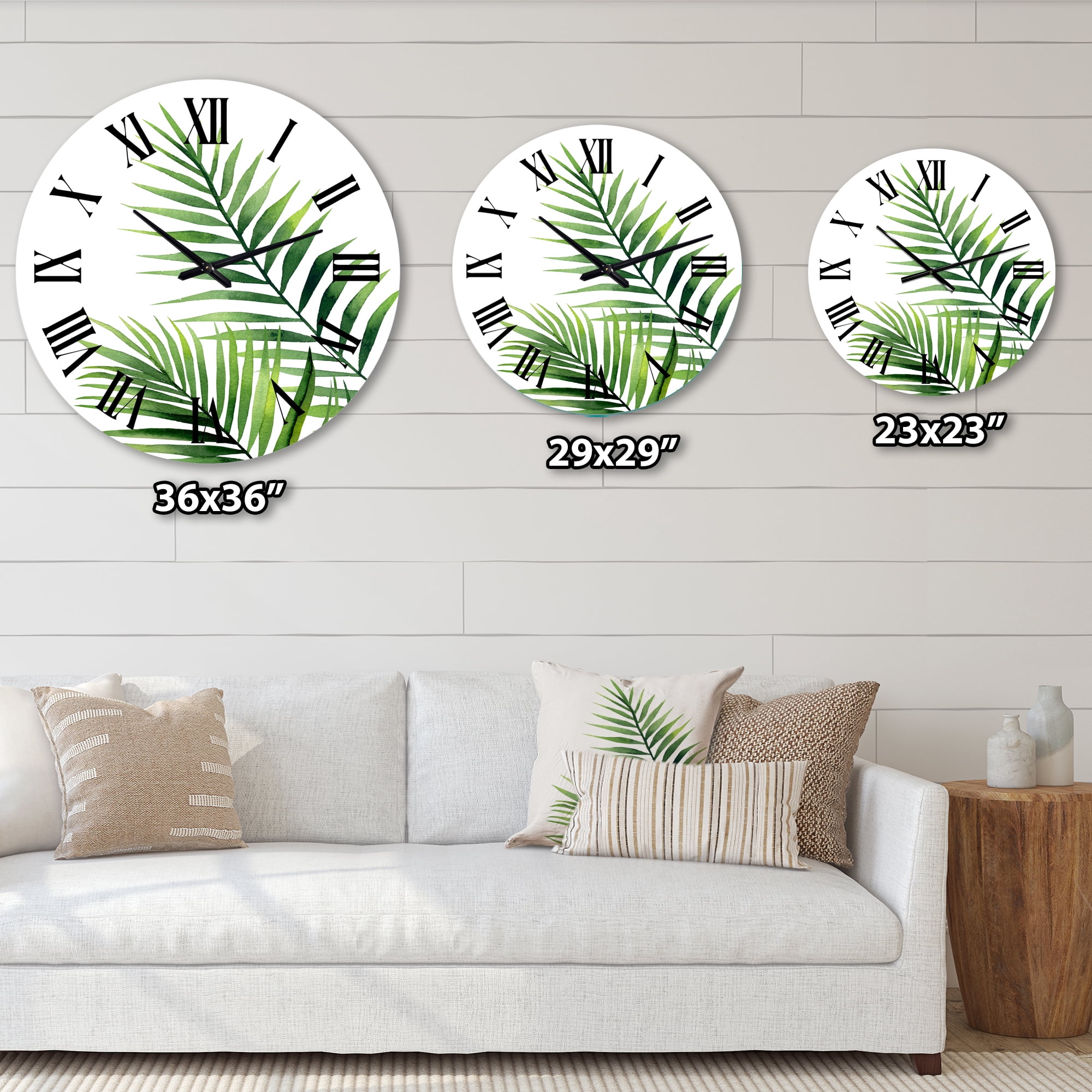 Designart 1 in Farmhouse Wall Clock