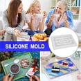 thumbnail image 1 of Ovzne Terrace Storage Box Storage Box Resin Tray Crystal Epoxy Mirror Is Not Deformed Divided Storage Box On Clearance, 1 of 8