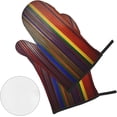 thumbnail image 2 of Colorful Brick Print Oven Mitts and Pot Holders Sets 4 Piece Set Kitchen Women Men Cooking Baking Microwave Heat Resistant, 2 of 6