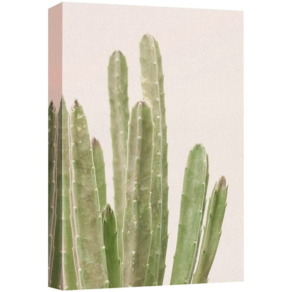 wall26 Canvas Print Wall Art Southwest Tropical Desert Green Saguaro Cactus Nature Wilderness Photography Realism Floral Botanical Multicolor for Living Room, Bedroom, Office - 16"x24"