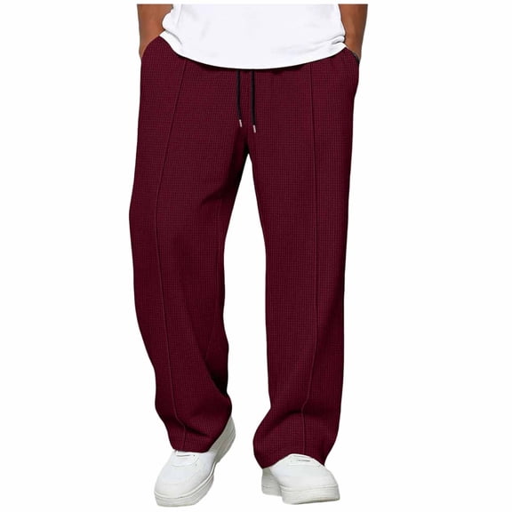 Dagugfen Mens Sweatpants Loose Fitted Drawstring Elastic Waist Outdoor Running Workout Basketball Pants with Pockets