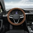 thumbnail image 6 of Universal Velvet Steering Wheel Cover | Non-Slip Grip | Winter Warmth | 38cm Universal Fit | Elastic Polyester Material | 1-Piece Car Interior Accessory, 6 of 6