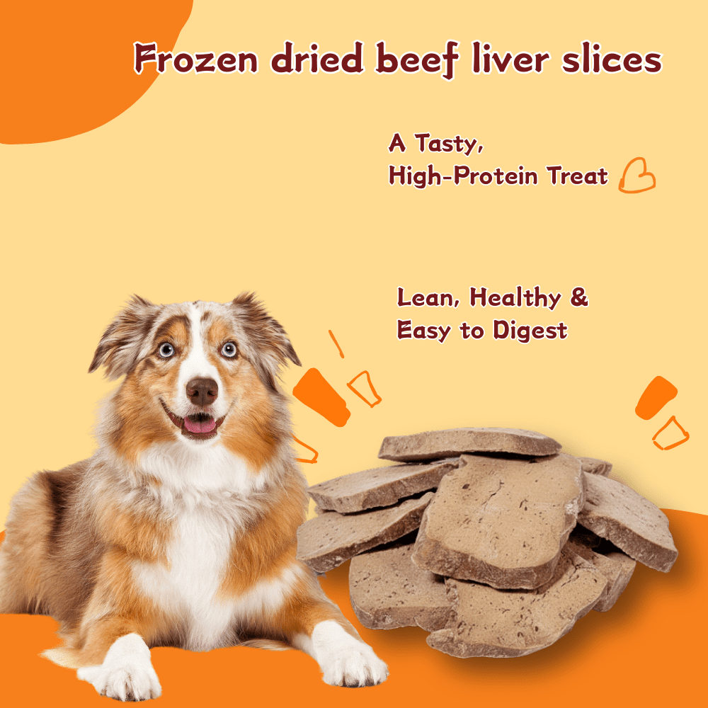 Tender Touch Freeze-Dried Beef Liver Dog Treats, Nutrient-Rich and High-Protein Single Ingredient Snack for All Breeds, All-Natural,14.11 Ounce