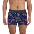 thumbnail image 1 of Lukts Cute Line Fish Pattern Men's Underwear Covered Waistband Boxer Briefs-X-Large, 1 of 5