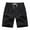 Black, variant on Men's Shorts Elastic Waistband With Pockets Under $10 Solid Color Polyester Shorts Outdoor Sports Versatile And Casual Five Quarter Pants