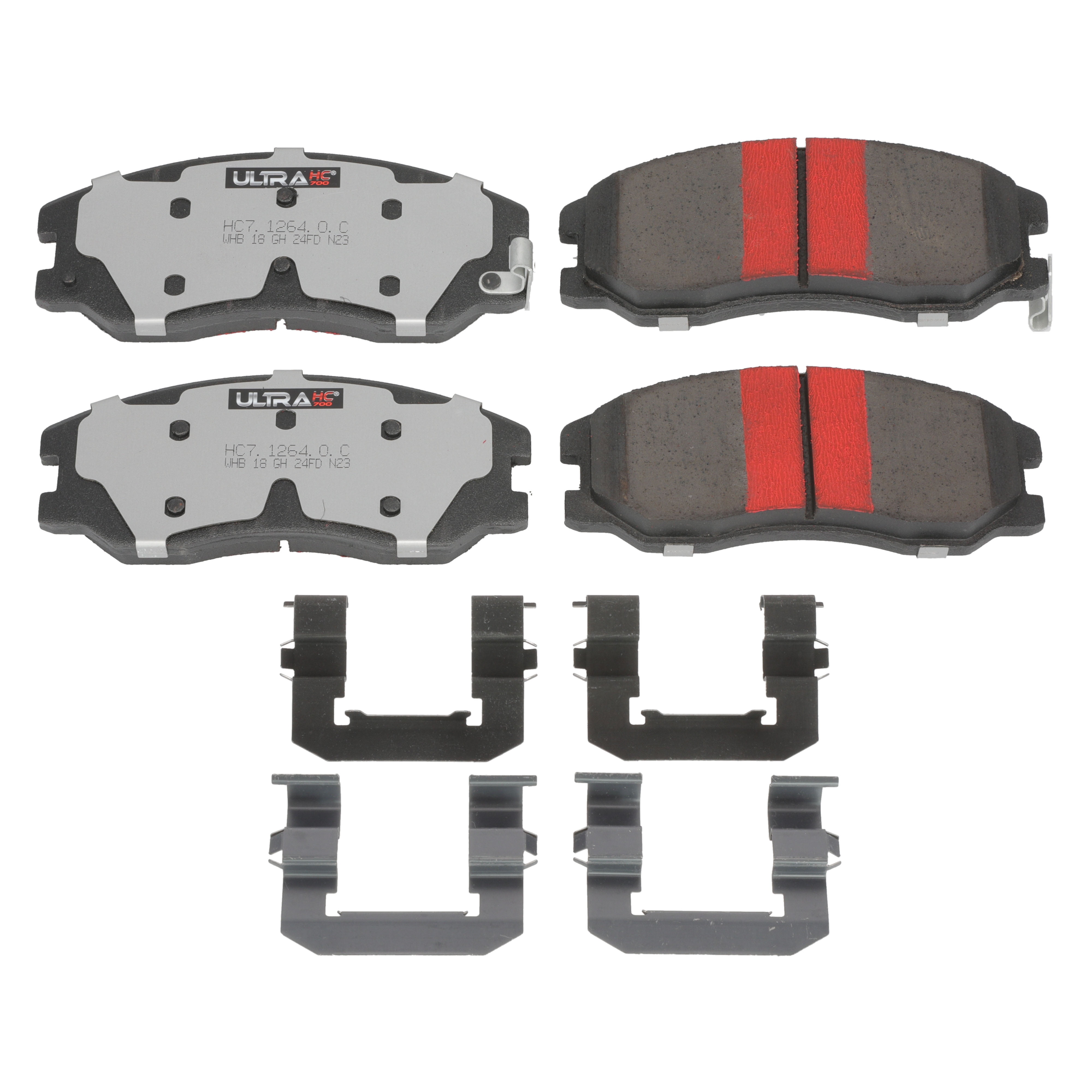 UltraHC 700 Brake Pad Set, Front HC7.1264.0.C, Chevrolet Equinox 2009-2007