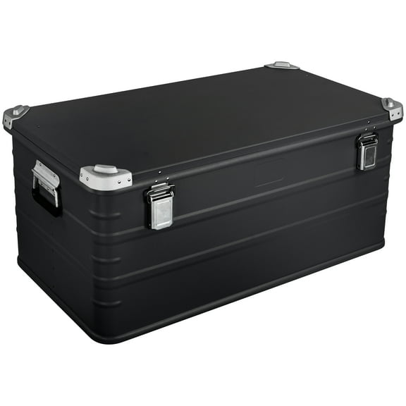 Crossover Aluminum Overland Storage, Trunk, Metal Cargo Case, Storage Box (147L X-Large, Black)