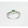 thumbnail image 2 of 925 Sterling Silver Natural Certified 2 Ct Emerald Solitaire Ring For Beloved, 2 of 5