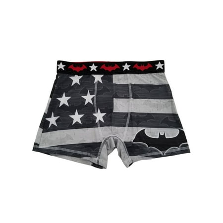 Mens US Flag Bat Man Symbol Batman Patriotic Boxer Briefs
