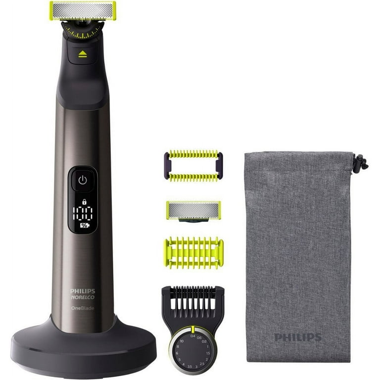 Philips Norelco - OneBlade 360, Pro Face & Body, Hybrid Electric Trimmer  and Shaver, QP6551/70 - Chrome 