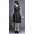 thumbnail image 4 of Bimba Black5 Ikat Ethnic Printed Anarkali Dress Long Maxi Dress Indian Kurtis For Women Ethnic Kurti X-Small, 4 of 5