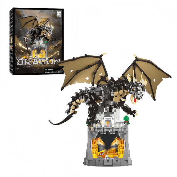 YOUEEFY 2363PCS Creative Building Block Model Kit - Dragon's Cryptic Cache