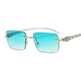 thumbnail image 1 of Sunglasses Colorful Leopard Head Decorative Frameless Small Square Sunglasses Retro Trend Personalized Sunglasses, 1 of 5