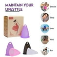 thumbnail image 2 of Reusable Menstrual Cup,Tampon and Pad Alternative,Soft and Flexible,Best Vaginal Period Cup for Heavy Flow and Beginners., 2 of 5