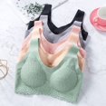 thumbnail image 1 of Charming Women Slim Push Up Wireless Sports Yoga Lace Bra Top Breathable Underwear, 1 of 5