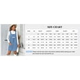 thumbnail image 6 of Women Sleeveless Denim Overall Dress Adjustable Strap Pockets Casual A‑Line Mini Dress, 6 of 6