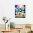 thumbnail image 3 of Nawypu White Floral Canvas Picture Canvas Landscape Wall Art Mountain Painting Winter Rustic Prints Bedroom Bathroom Walls Home Decor, 3 of 5