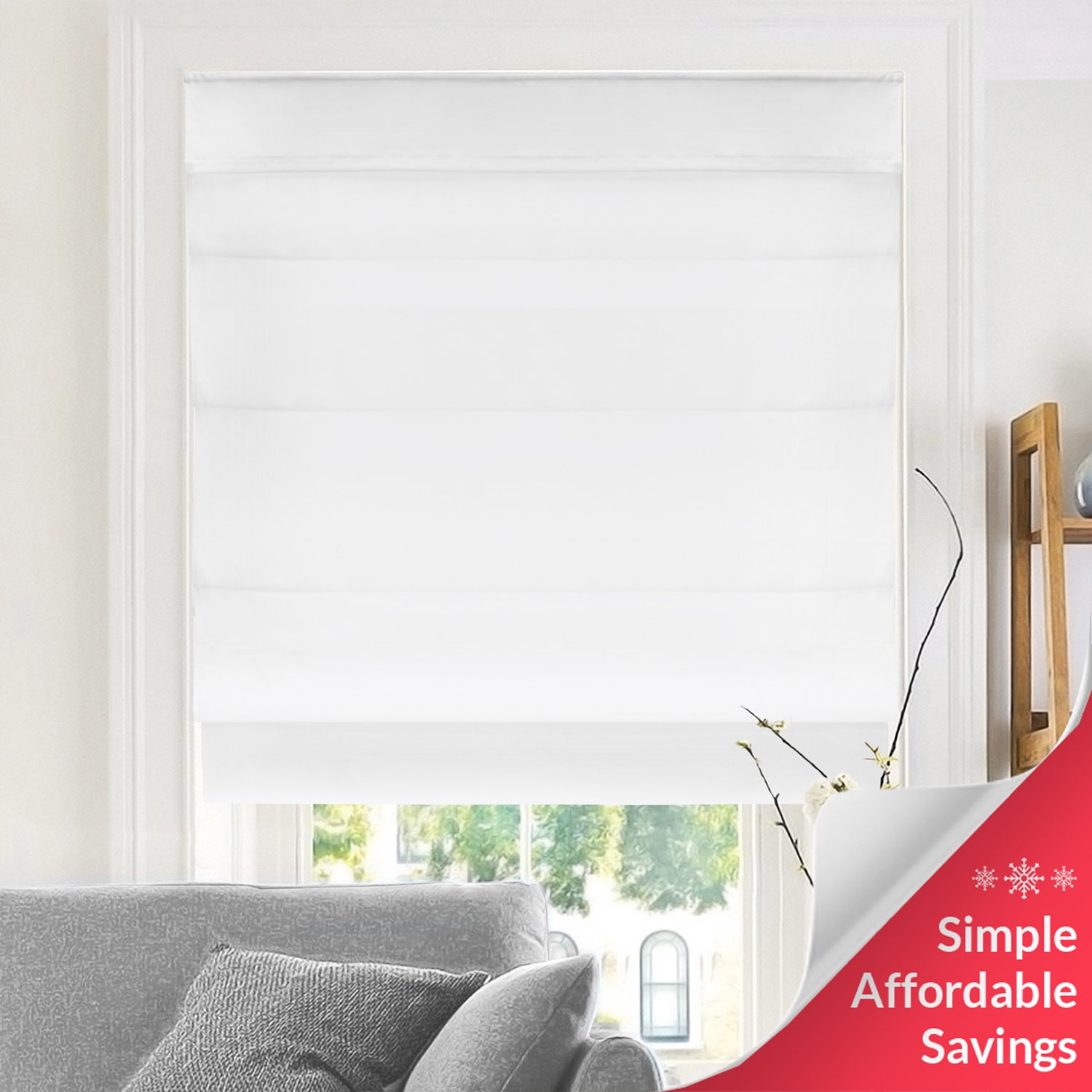 Chicology Privacy & Light Filtering Cordless Roman Shades