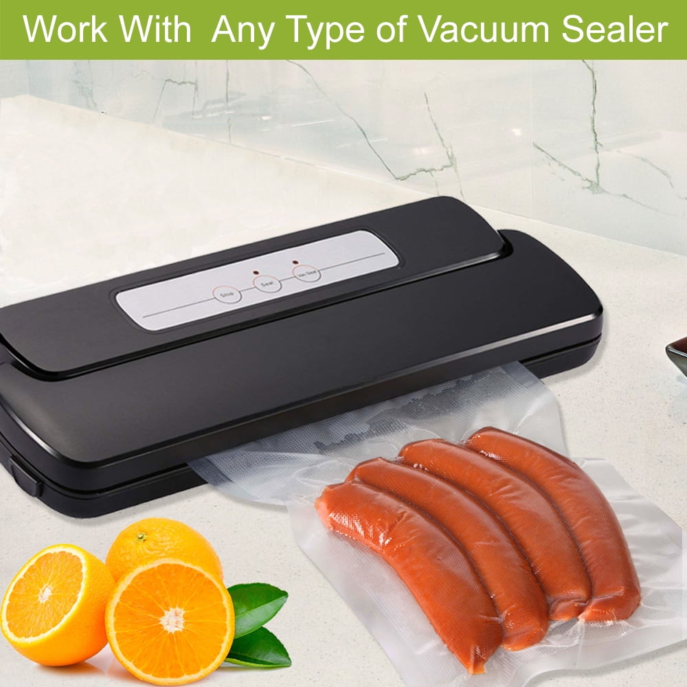 VacYaYa 100 Gallon Size 11" x 16"Vacuum Sealer Bags for Food Saver with Commercial Quality, Seal a Meal Freezer Storage Vacuum Bags,Great for Sous Vide Vaccume Sealer Precut Bags