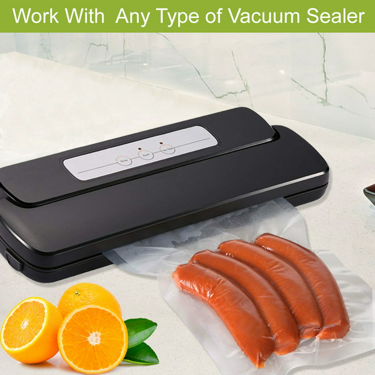 Geryon Vacuum Sealer Bags, Pre-Cut Food Sealer Bags Quart Size 8x12 for Food Saver & Sous Vide Cooking, 50 Count