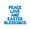 Blue, variant on Letter Balloons - PEACE LOVE AND EASTER BLESSINGS 16" Inch Alphabet Letters Foil Mylar Balloon Easter Party Banner (Rose Gold)