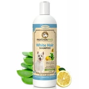 Dog Whitening Shampoo for Dogs with White / Light Colored Hair / Coat / Fur. White Haired Pets Shampoo For Itching / Dry / Sensitive Skin. Biodegradable / Non Toxic / Vet Best Formula