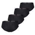 thumbnail image 2 of PUMA Calzoncillos Hombre, Pack de 4 - Basic Brief ECOM, Algodón elástico, Uso diario Negro S (Small), 2 of 4