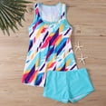 thumbnail image 6 of Summer Bathing Suit for Women Print Top with Adjustable Straps with Matching Solid Short for Beach & Pool, 6 of 6