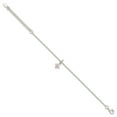 thumbnail image 2 of Auriga 925 Sterling Silver Pink Zirconia 5inch Butterfly Bracelet 5inch for Women, 2 of 6