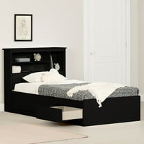 South Shore Gramercy, Contemporary Bed, Twin Black