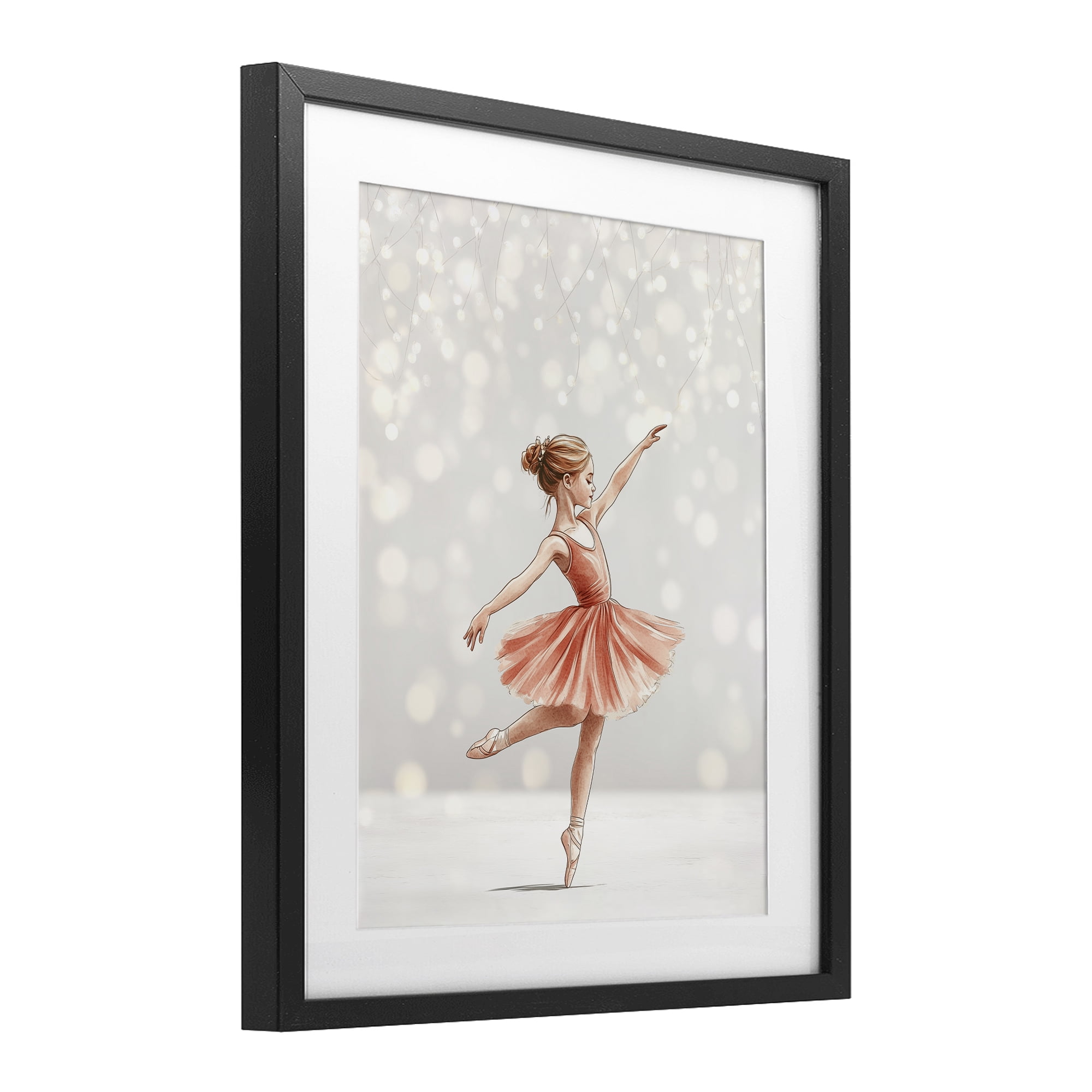 Stupell Industries Dancing In The Light Black Framed Print Under Glass, design by Christine Simpson Art