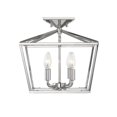thumbnail image 3 of Savoy House Townsend 4 Lights Metal Semi-Flush Mount Light in Polished Nickel, 3 of 8