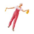 thumbnail image 2 of Wweixi 1/87 Diorama Graffiti Figure Characters Resin People Train Layout Pink 1Set, 2 of 6
