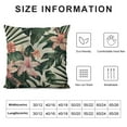 thumbnail image 5 of Shiartex  Tropical Palm Trees Throw Pillow Covers,Leaves and Bird of Paradise Decorative Pillow Covers Digital Printing  Blended for Couch Sofa Bed Invisible Zipper ,Multi-Size, 5 of 5