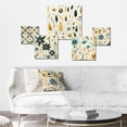 thumbnail image 2 of Designart "Boho Harmonious Journey" Geometric Wall Art Set Of 5 - Beige Modern Office Room Metal Wall Art Set, 2 of 6