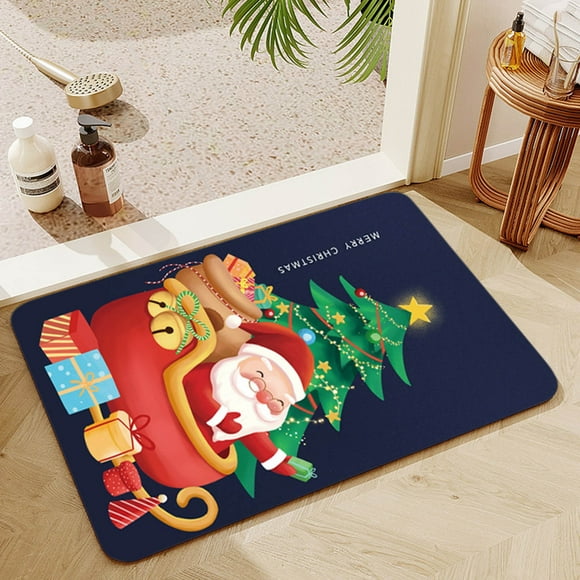 Dvkptbk Christmas Door Mat Outdoor Welcome Mat for Front Door Merry Christmas Welcome Doormats for Indoor Outdoor Christmas Holiday Entryway Decorations, 20"x31" on Clearance