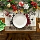 thumbnail image 5 of Manteles individuales navideños de invierno con copos de nieve de 30 x 45 cm | Manteles de poliéster para mesas festivas | Decoración duradera y resistente a las arrugas para el comedor | Ideal para, 5 of 6