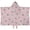 Pink Daisy Flower, variant on Turquoise Daisy Flower Floral Pattern Hooded Bath Towel,50"x30" for Ages 3 To 12 Kids, Quick Dry Lightweight Soft Microfiber Hood Beach Towel Cover Up for Kids