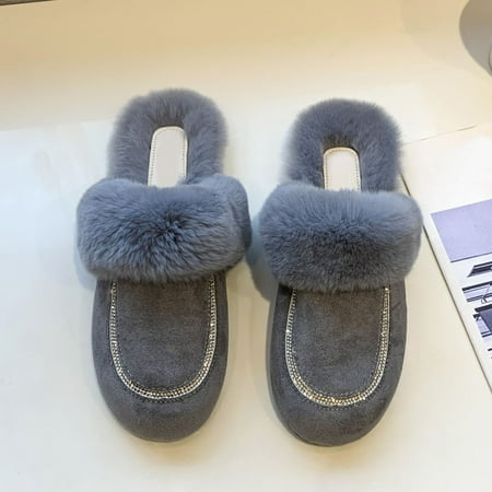 

Aayomet Womens House Slippers Fashion Women s Casual Shoes Breathable Outdoor Color Slippers Grey 8