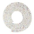 thumbnail image 1 of Chaîne à strass AB brillante, 1 yard, 2 rangées, longueur 90 cm, pour bijoux DIY, décoration de gâteau de mariage, 1 of 4